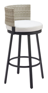 Midnight White Wave Barstool - Ornate Home