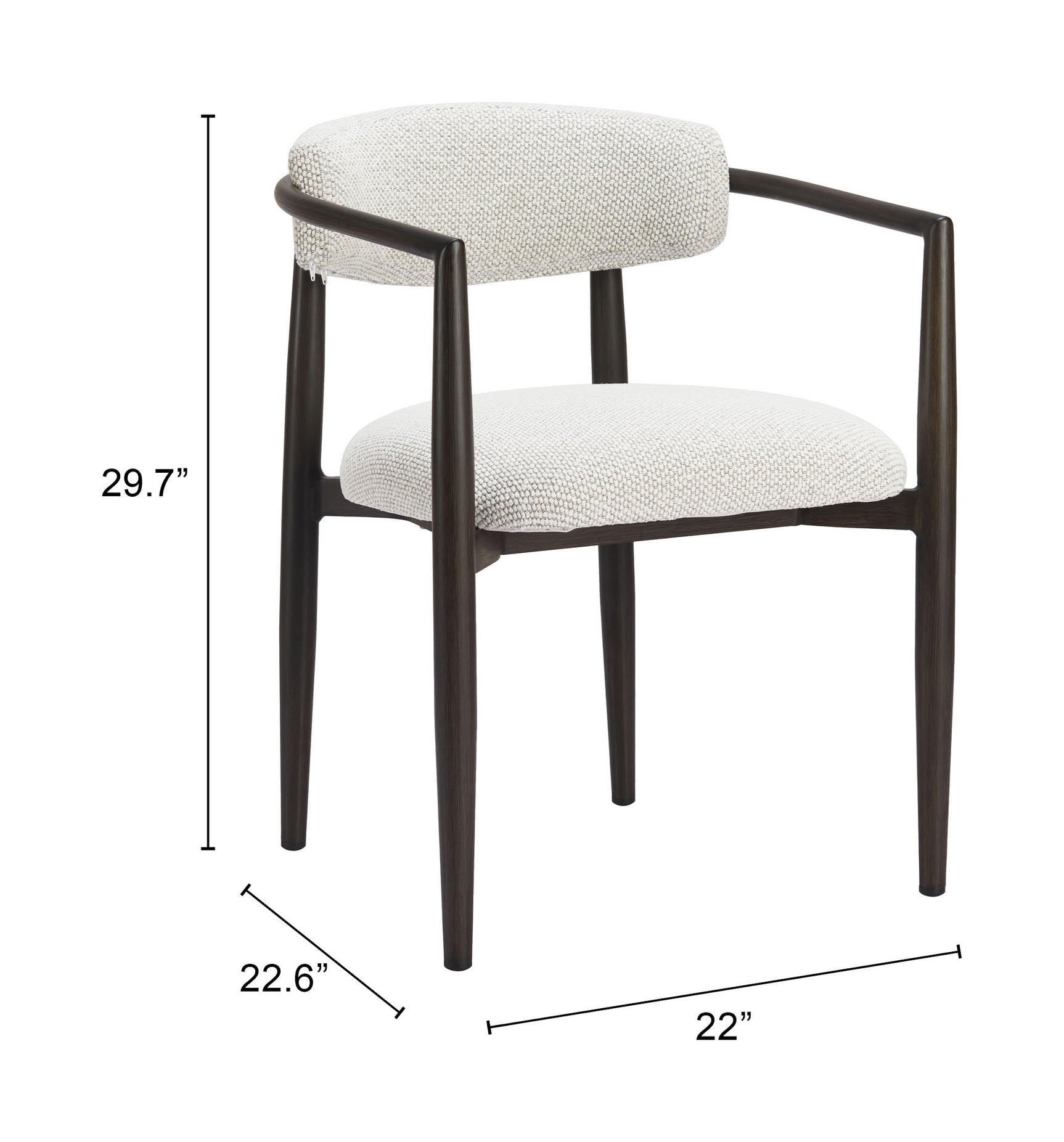 Midori White Dining Chair - Ornate Home