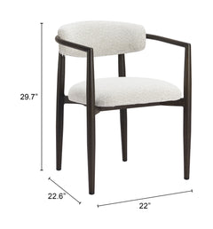 Midori White Dining Chair - Ornate Home
