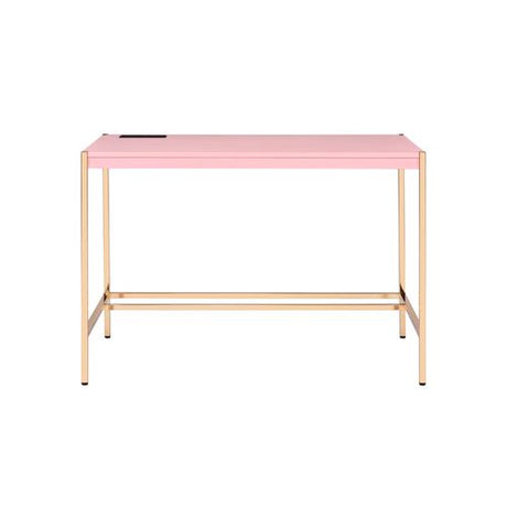 Midriaks Pink Writing Desk W/Usb - Ornate Home