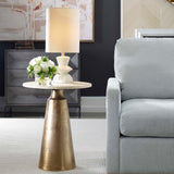Midsummer Antique Brass Accent Table - Ornate Home