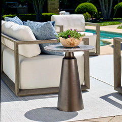 Midsummer Bronze Indoor-Outdoor Accent Table - Ornate Home