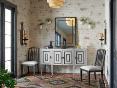 Midtown Beige/Matte Black Sideboard - Ornate Home