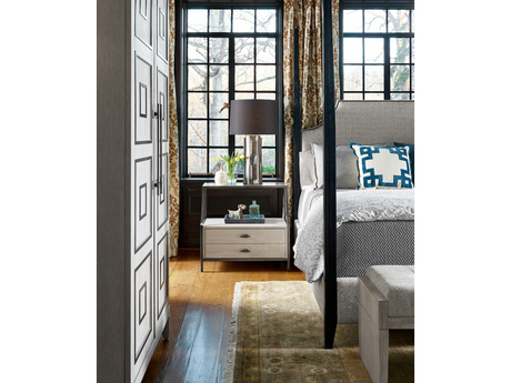 Midtown Beige Stone Top Nightstand - Ornate Home