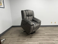 Midway Pewter Fabric Power Lift Recliner - Ornate Home