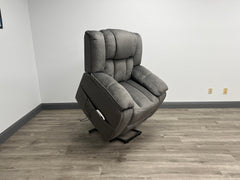 Midway Pewter Fabric Power Lift Recliner - Ornate Home
