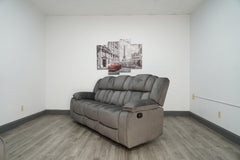Midway Pewter Fabric Reclining Sofa - Ornate Home