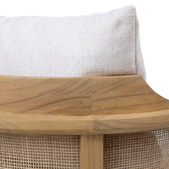 Miera Natural/Off White Occasional Chair - Ornate Home