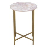 Mika Rose Round Accent Table - Ornate Home