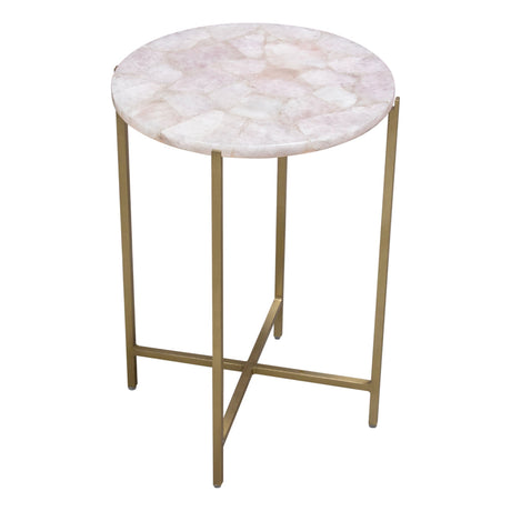 Mika Rose Round Accent Table - Ornate Home