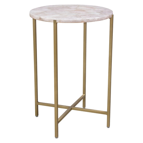Mika Rose Round Accent Table - Ornate Home