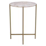 Mika Rose Round Accent Table - Ornate Home