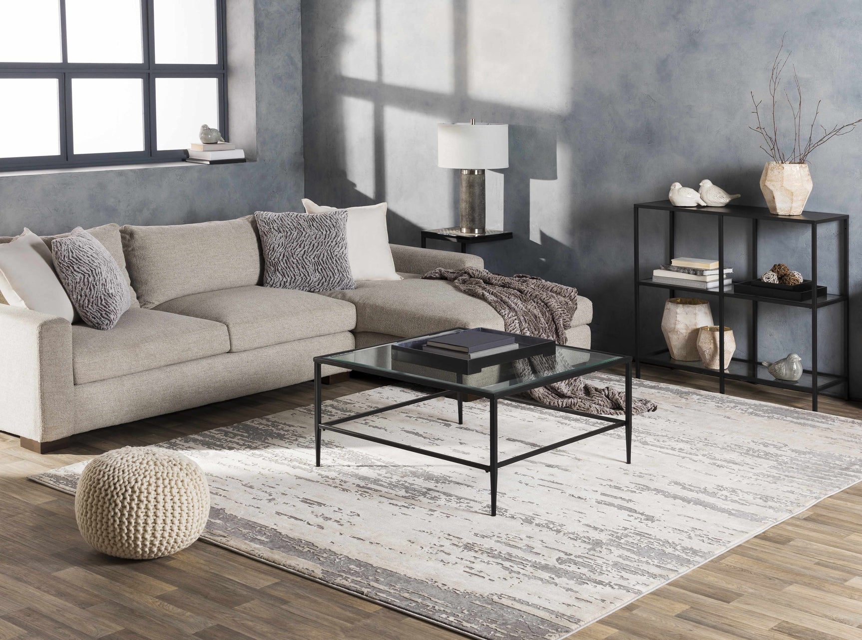 Mikana Beige Tibetan Rug - Ornate Home