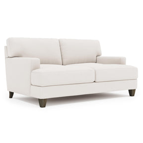Mila Aged Grey Loveseat Without Pillows - Ornate Home