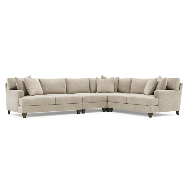 Mila Aged Grey Sectional - Ornate Home