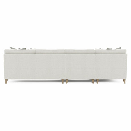 Mila Beige/Tan 3-Piece Fabric Sectional with Left Chaise - Ornate Home