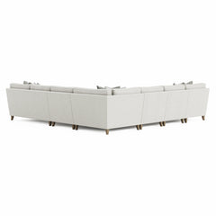 Mila Beige/Tan Fabric Left-Arm Chaise Sectional - Ornate Home