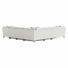 Mila Beige/Tan Fabric Right-Arm Chaise Sectional - Ornate Home