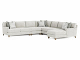 Mila Beige/Tan Fabric Sectional - Ornate Home