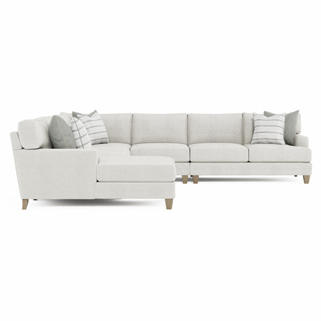 Mila Beige/Tan Fabric Sectional - Ornate Home