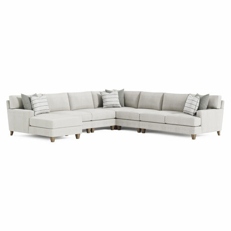 Mila Beige/Tan Fabric Sectional - Ornate Home