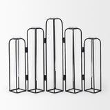 Mila Black Metal and Glass Decorative Accent - Ornate Home