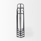 Mila Black Metal and Glass Decorative Accent - Ornate Home