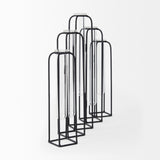 Mila Black Metal and Glass Decorative Accent - Ornate Home