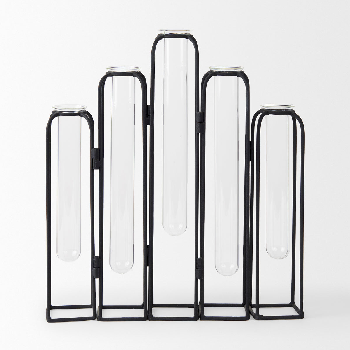 Mila Black Metal and Glass Decorative Accent - Ornate Home