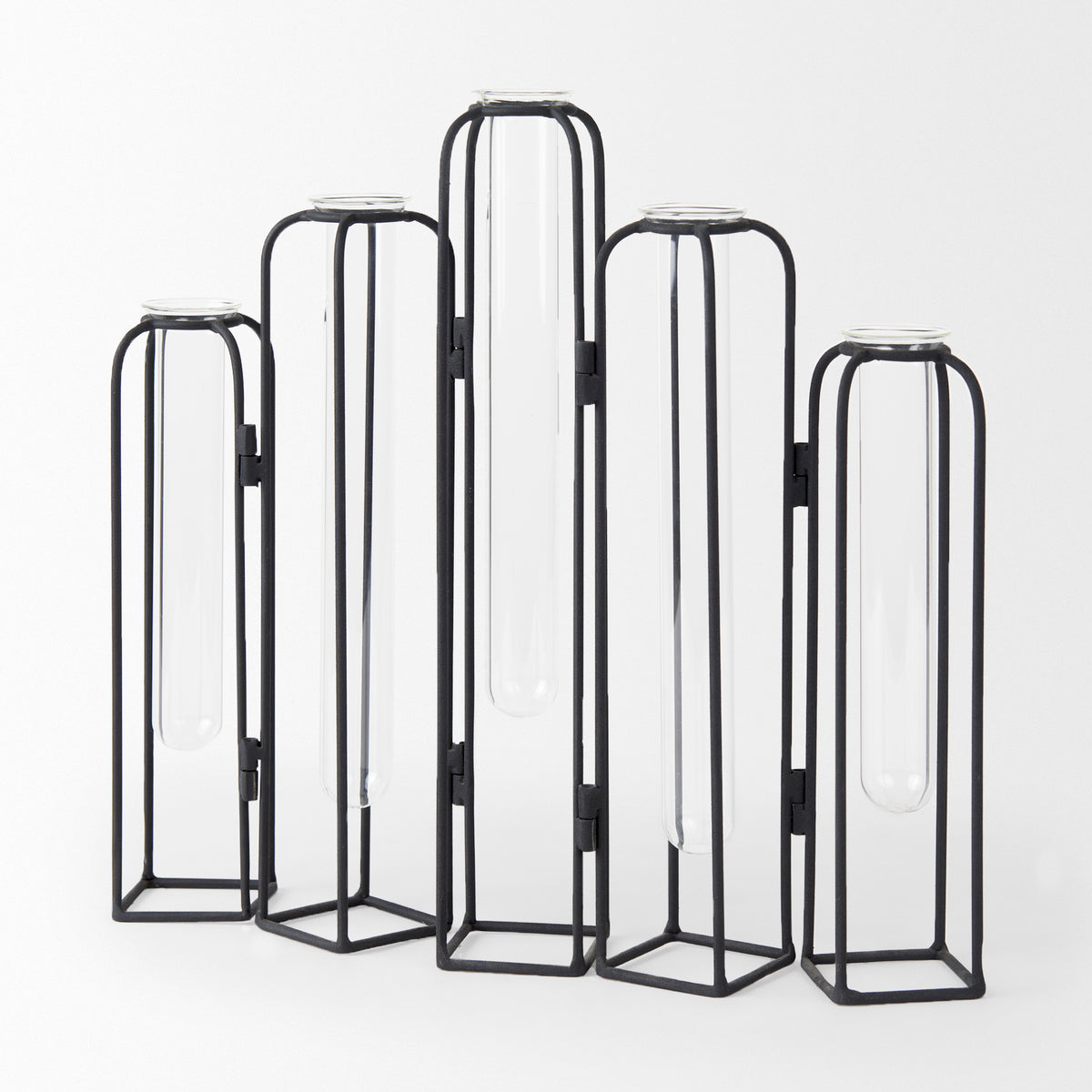 Mila Black Metal and Glass Decorative Accent - Ornate Home