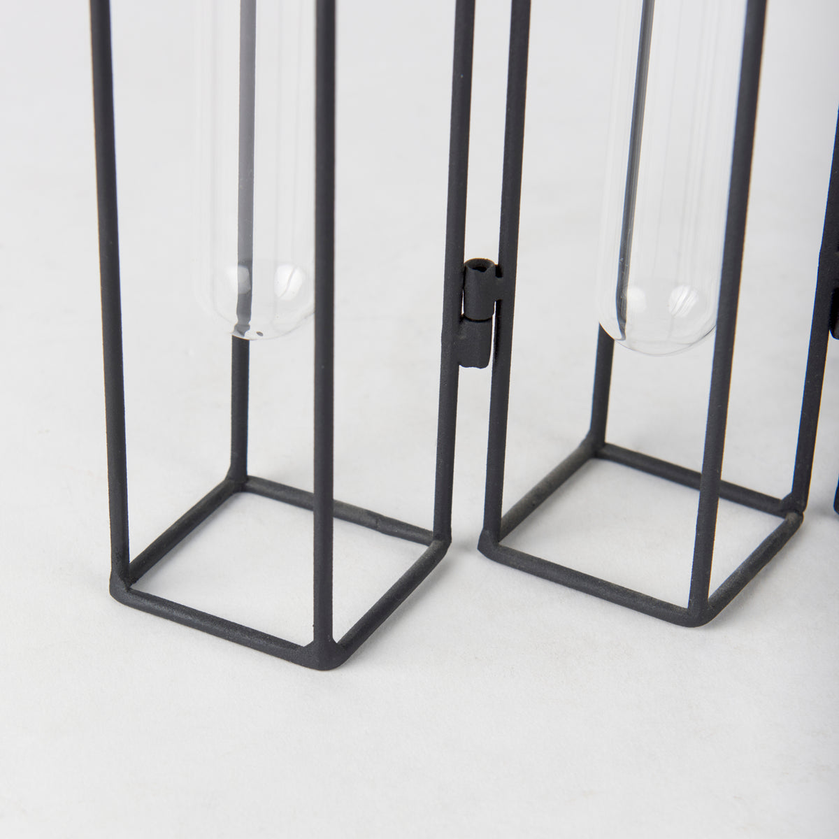 Mila Black Metal and Glass Decorative Accent - Ornate Home
