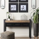 Mila Black Metal and Glass Decorative Accent - Ornate Home