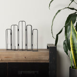 Mila Black Metal and Glass Decorative Accent - Ornate Home