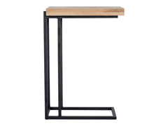 Mila Natural C Shaped Side Table - Ornate Home