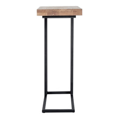 Mila Natural C Shaped Side Table - Ornate Home