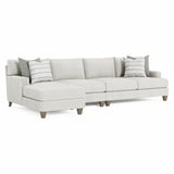 Mila Smoky Grey Sectional - Ornate Home