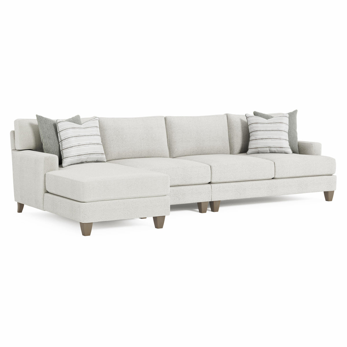 Mila Smoky Grey Sectional - Ornate Home