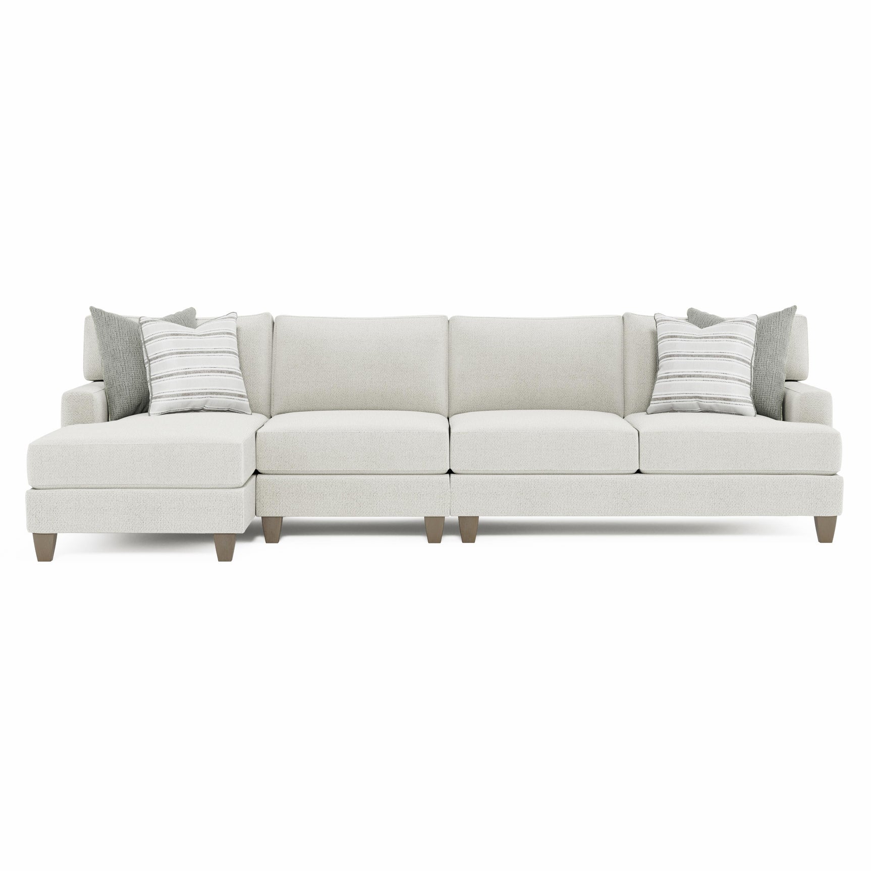 Mila Smoky Grey Sectional - Ornate Home