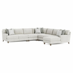 Mila Smoky Grey Sectional - Ornate Home
