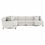 Mila Smoky Grey Sectional - Ornate Home