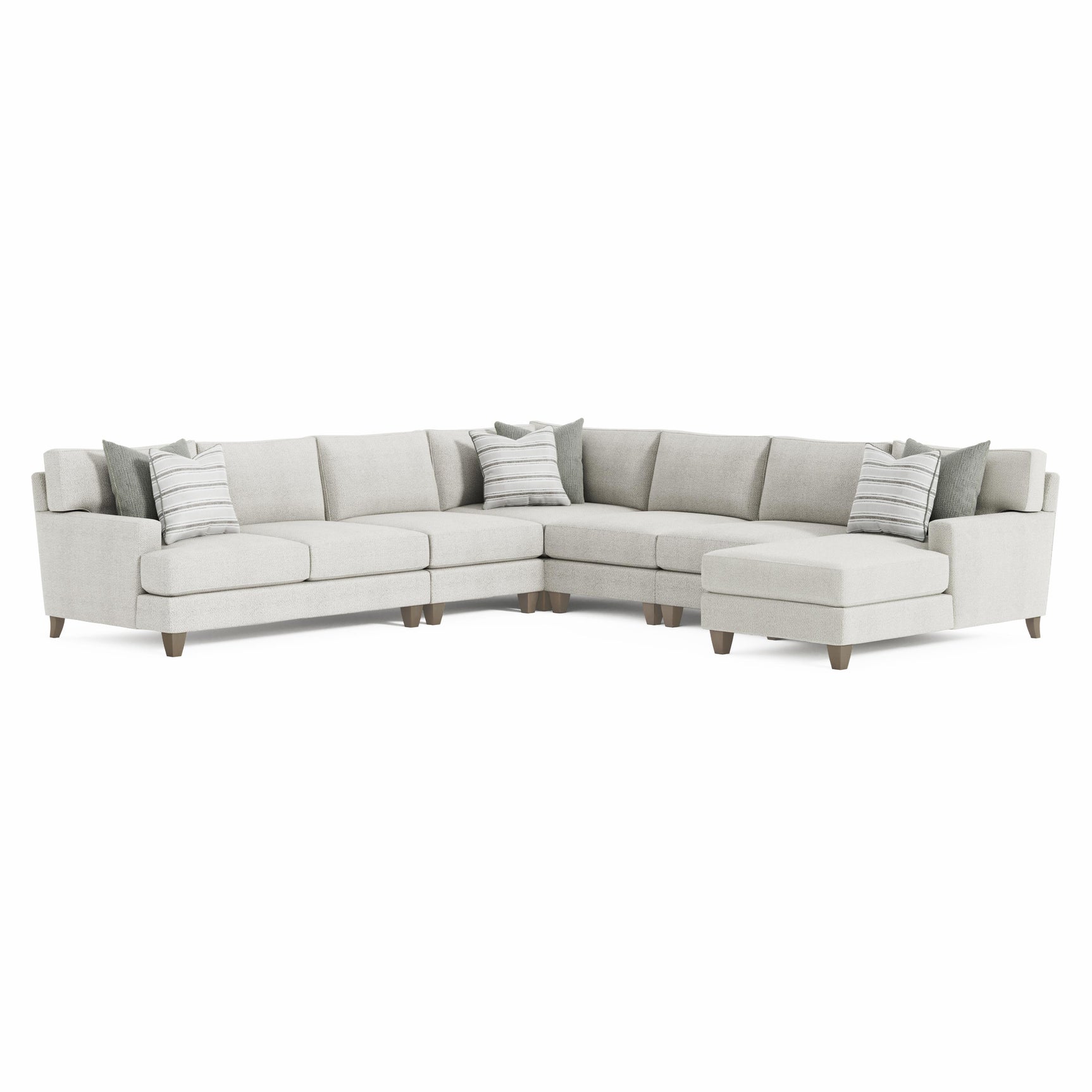 Mila Smoky Grey Sectional - Ornate Home
