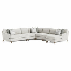 Mila Smoky Grey Sectional - Ornate Home