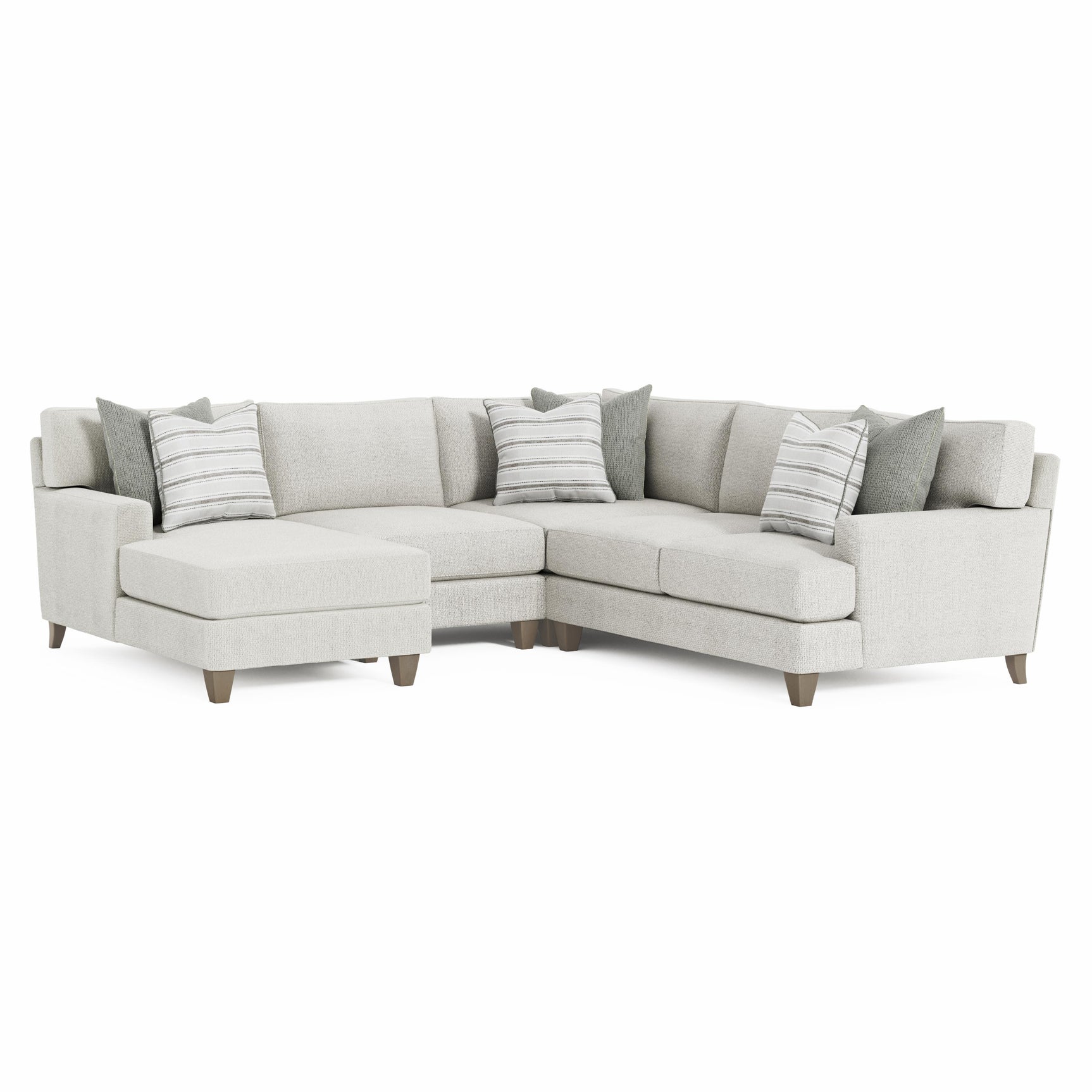 Mila Smoky Grey Sectional - Ornate Home