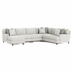Mila Smoky Grey Sectional - Ornate Home