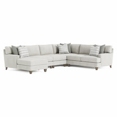 Mila Smoky Grey Sectional - Ornate Home