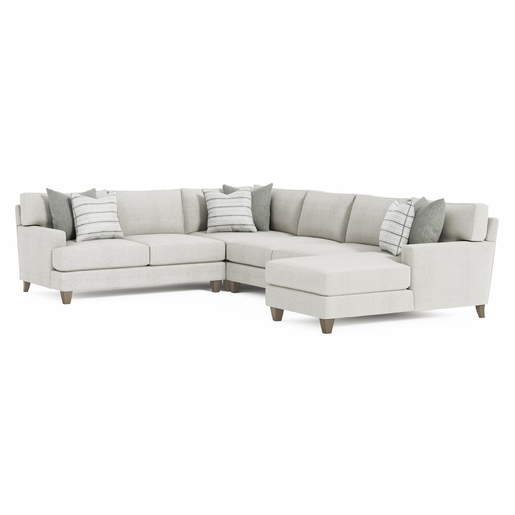 Mila Smoky Grey Sectional - Ornate Home