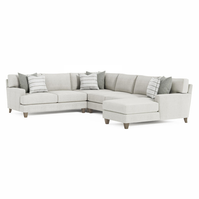 Mila Smoky Grey Sectional - Ornate Home