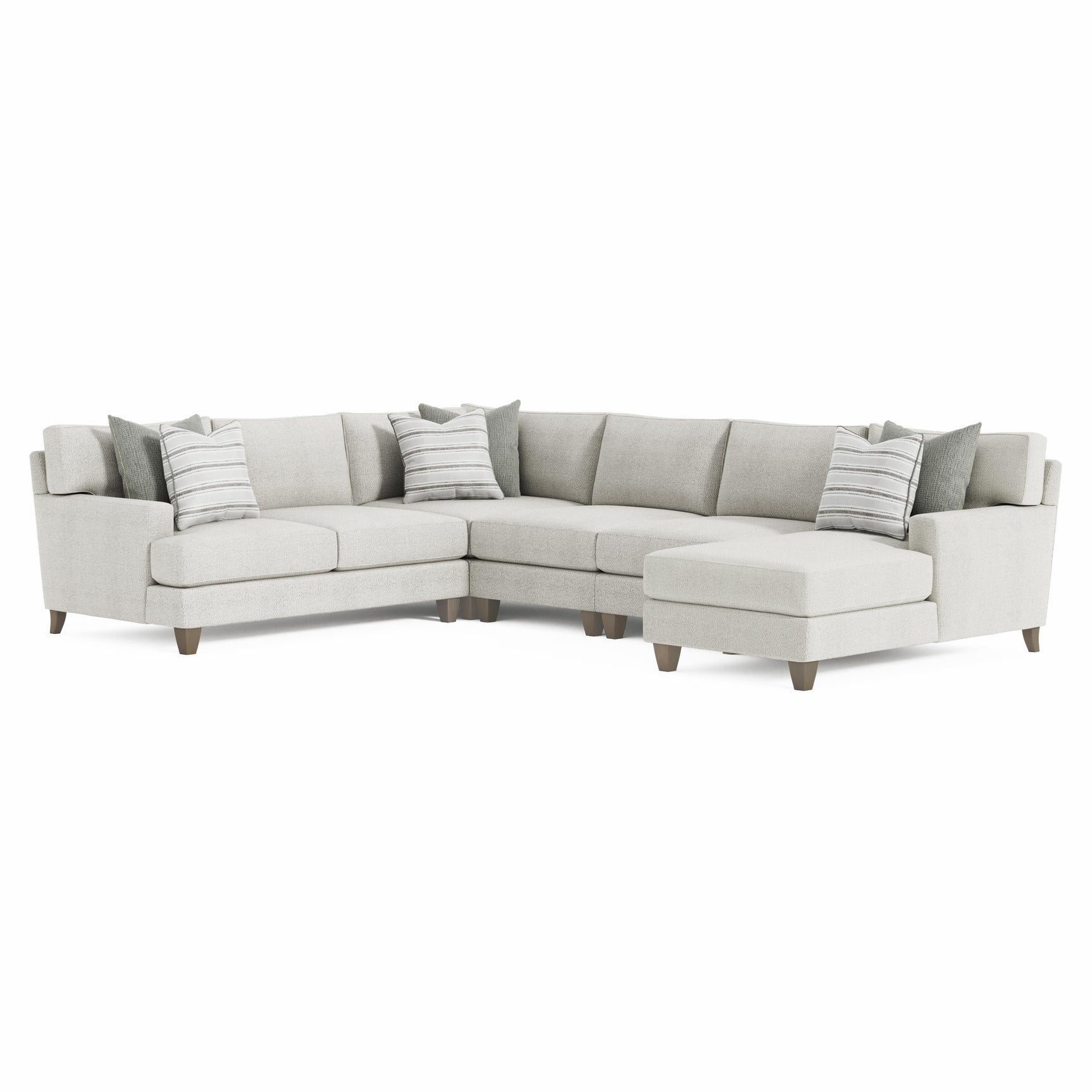 Mila Smoky Grey Sectional - Ornate Home