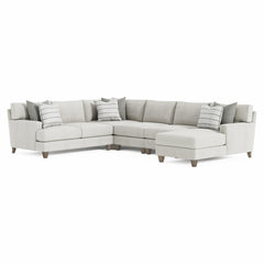 Mila Smoky Grey Sectional - Ornate Home