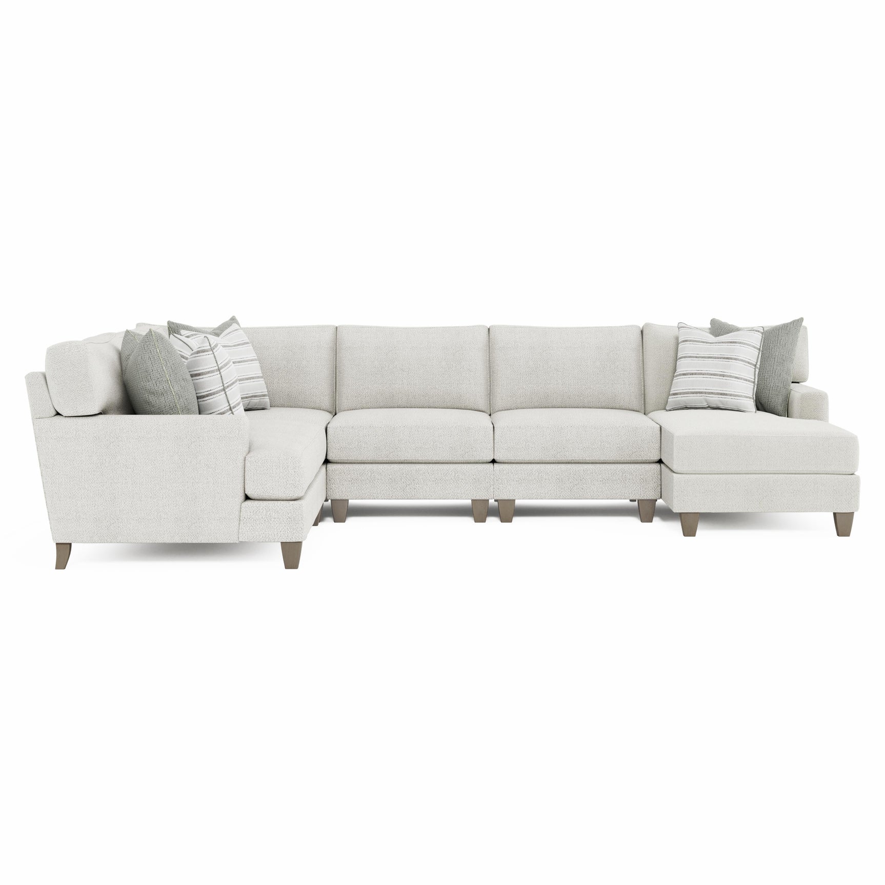 Mila Smoky Grey Sectional - Ornate Home